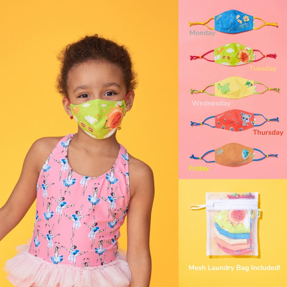 Kids Crayola face mask set of 5